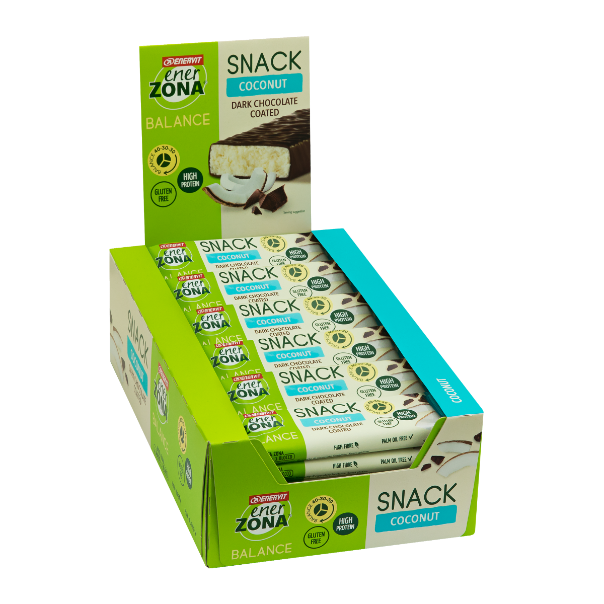 Enerzona Snack Coconut 30 Barrette Da 33g