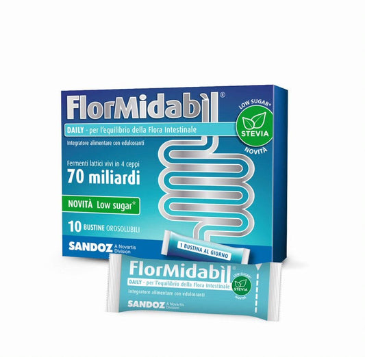 Flormidabil Daily 70 Miliardi Con Stevia 10 Bustine