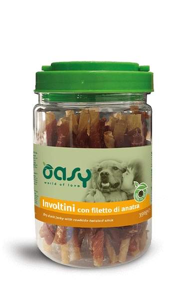 Oasy Snack Dog Involtini Con Filetto Di Anatra Per Cani 350g