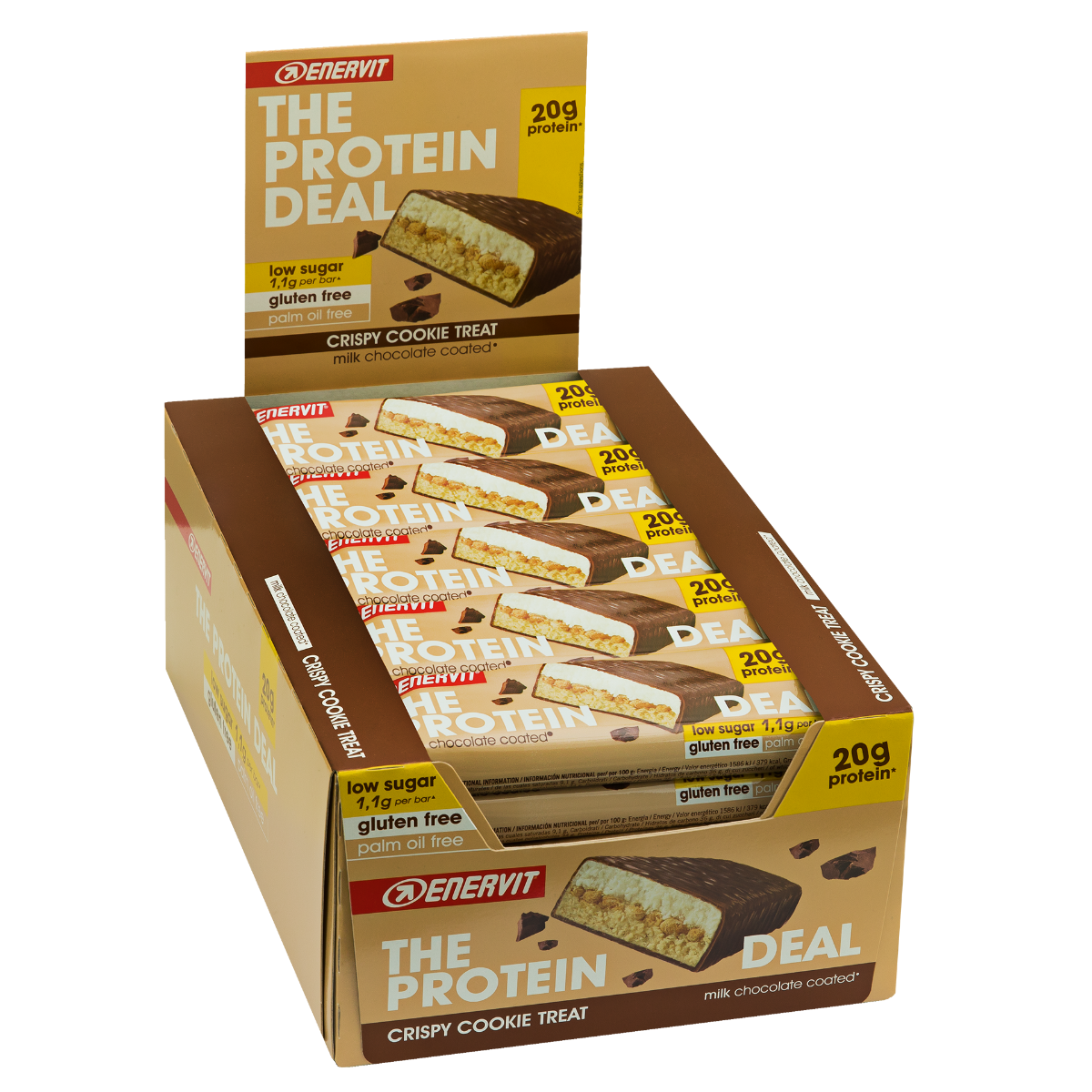 Enervit The Protein Deal Protein Bar Cookie 25 Barrette Da 55g