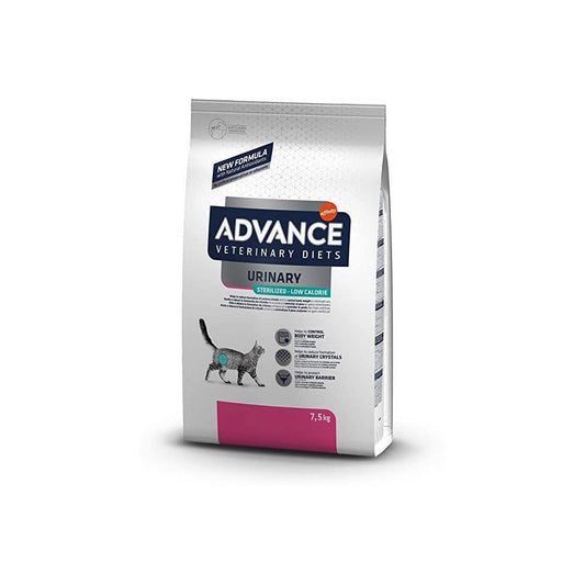 Advance Veterinary Diets Urinary Sterilized Low Calorie Crocchette Per Gatti Sterilizzati Sacco 7,5kg