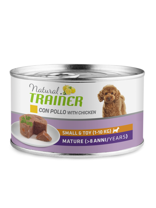 Natural Trainer Maintenance Mature Con Pollo Cani Adulti Taglia Mini Lattina 150g