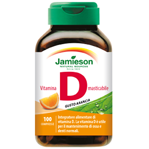 Jamieson Vitamina D Masticabile Arancia 100 Compresse