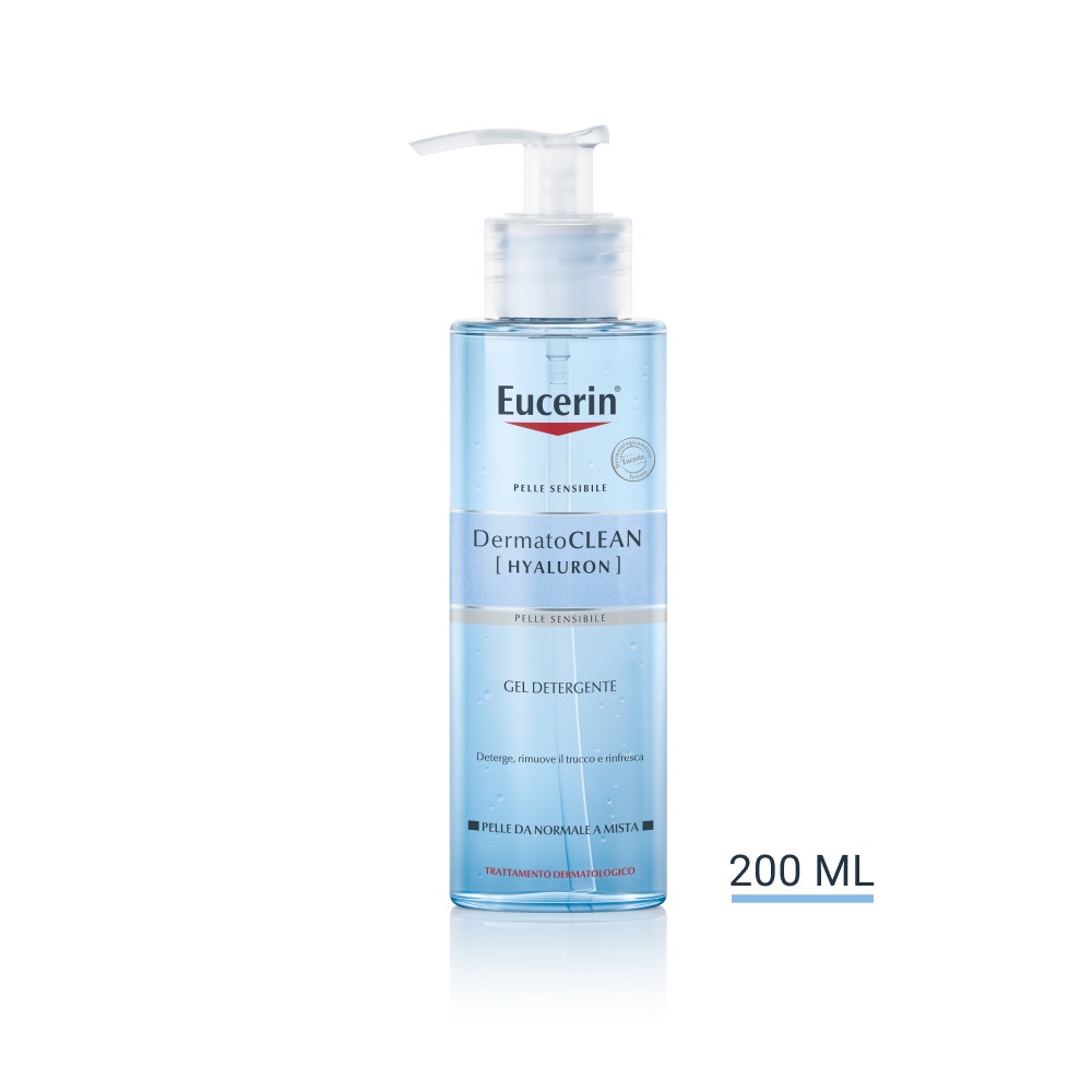 Eucerin DermatoClean Hyaluron gel detergente Viso 200 ml