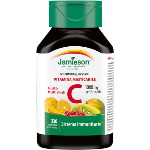 Jamieson Vitamina C 1000 Frutti Misti 330 Compresse Masticabili