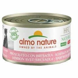 Almo Nature HFC Dog Natural Cibo Umido Prosciutto Con Bresaola Per Cani Adulti Lattina 95g