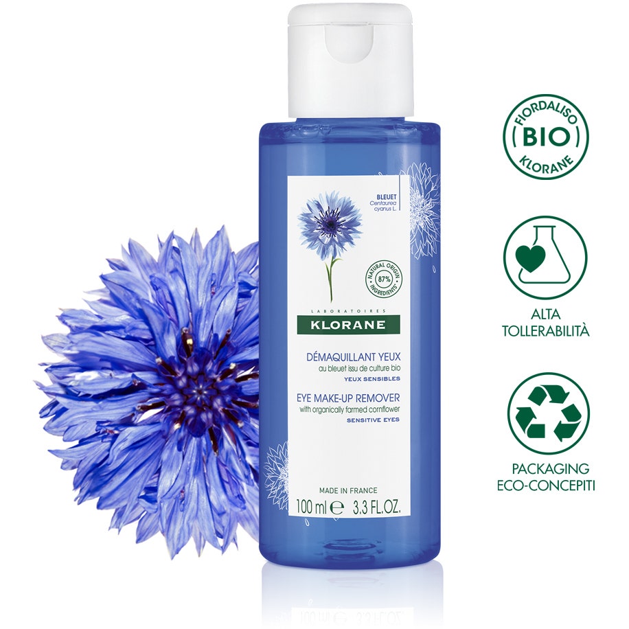 Klorane Struccante Occhi Sensibili Fiordaliso Bio 100ml