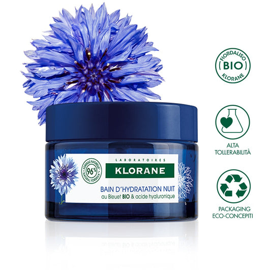 Klorane Crema Notte Idratante Fiordaliso Bio 50ml