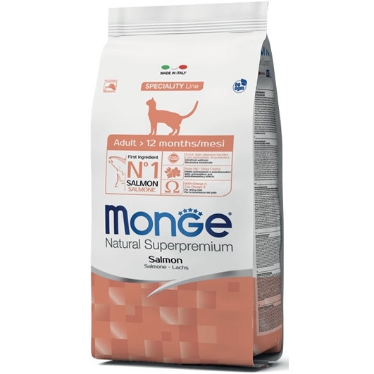 Monge Salmone Cibo Secco Gatti Adulti Sacco Sacco 10 Kg