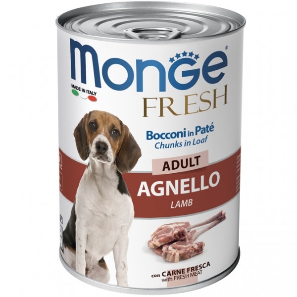 Monge Fresh Adult Agnello Cibo Umido Per Cani Adulti 400g