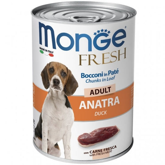 Monge Fresh Adult Anatra Cibo Umido Per Cani Adulti 400g