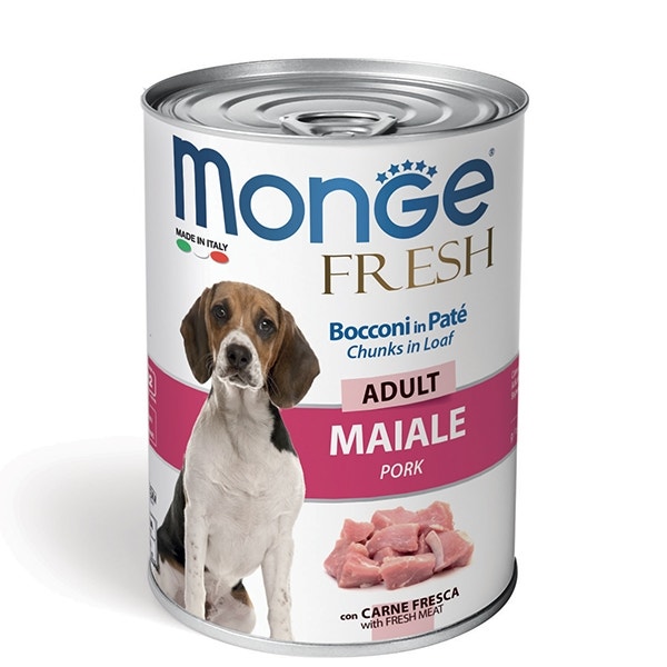 Monge Fresh Adult Maiale Cibo Umido Per Cani Adulti 400g