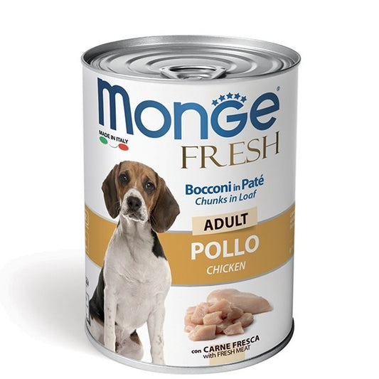 Monge Fresh Adult Pollo Cibo Umido Per Cani Adulti 400g