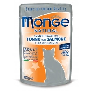 Monge Natural Superpremium Tonno Con Salmone Cibo Umido Per Gatti Adulti 80g