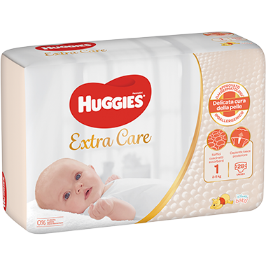 Huggies Extra Care Taglia 1 2-5 Kg 40 Pannolini