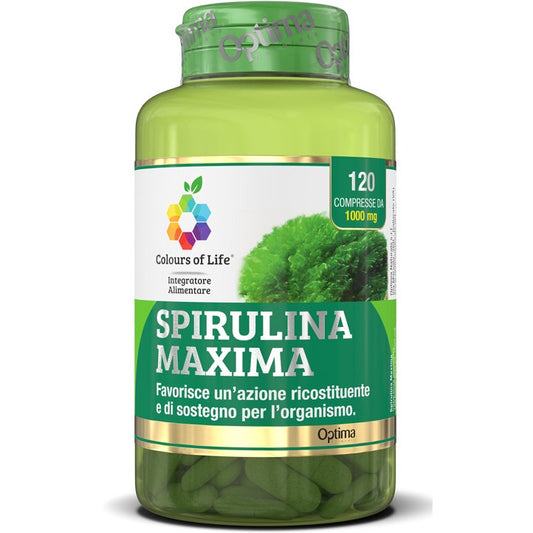 Colours Of Life Spirulina Maxima 120 Compresse 1000mg