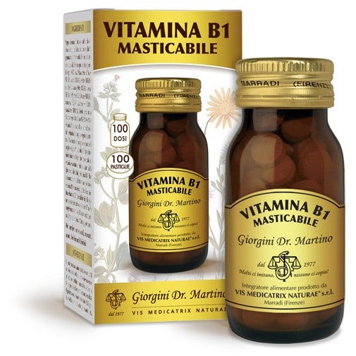 Dr. Giorgini Vitamina B1 Masticabile 100 Pastiglie