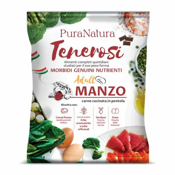 PuraNatura Tenerosi Manzo Cibo Secco Cani Adulti Sacco 1,5kg