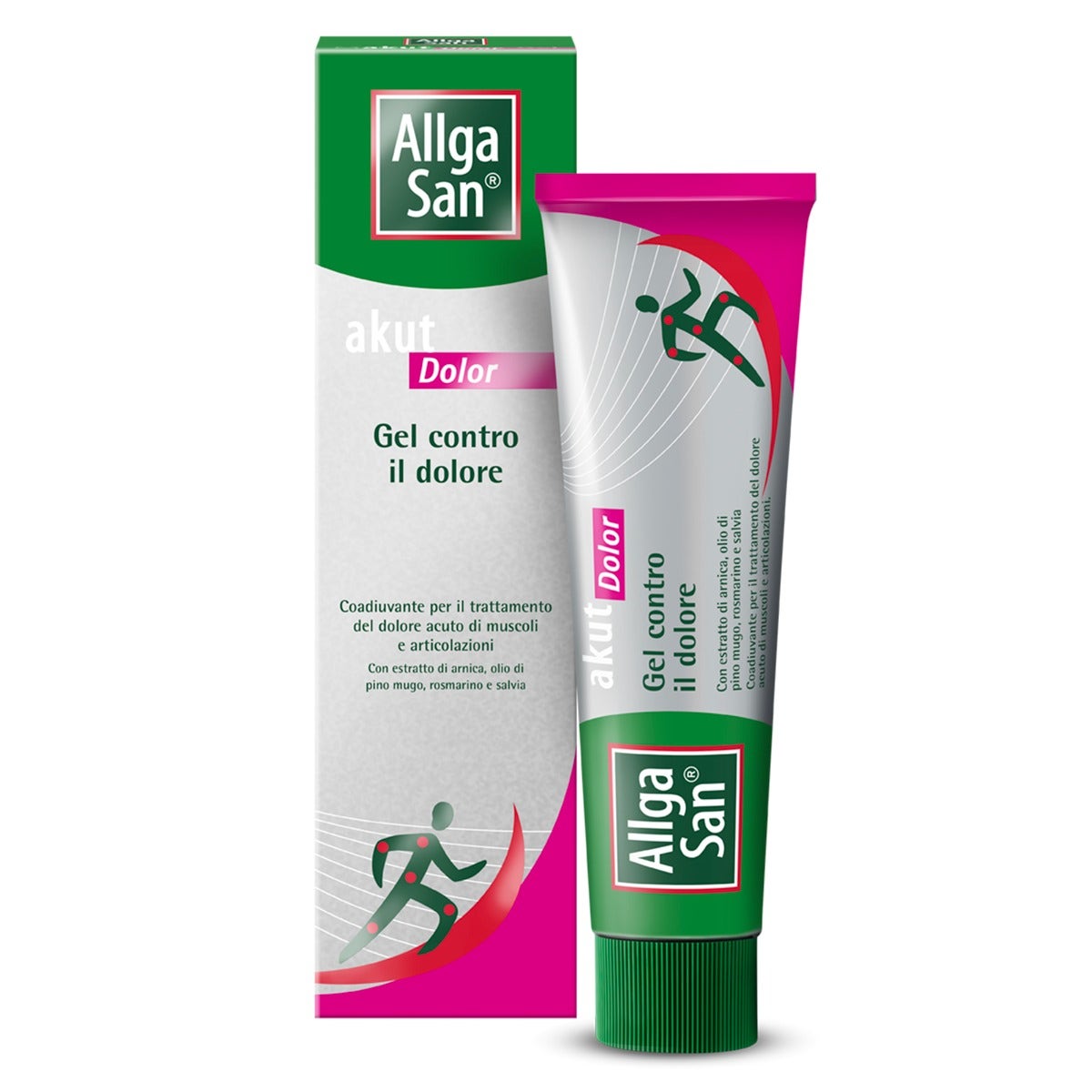 AllgaSan Akut Dolor Gel Dolori Muscolari Articolari Arnica 100ml