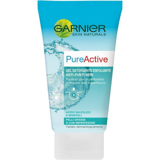 Garnier Pure Active Gel Detergente Esfoliante Anti Punti Neri 150ml