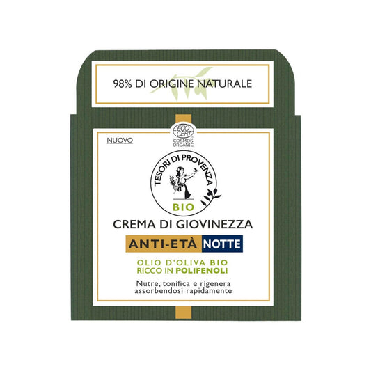 Tesori Di Provenza Crema di Giovinezza Viso Anti-Età Notte 50ml