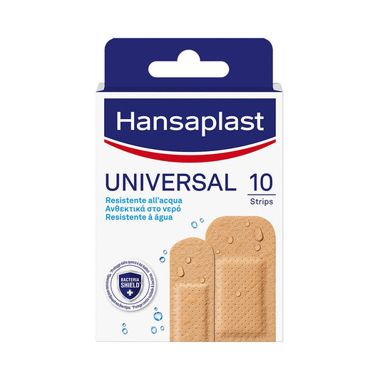 Hansaplast Universal Cerotti Resistenti All'Acqua Assortiti 10 Pezzi 2 Formati