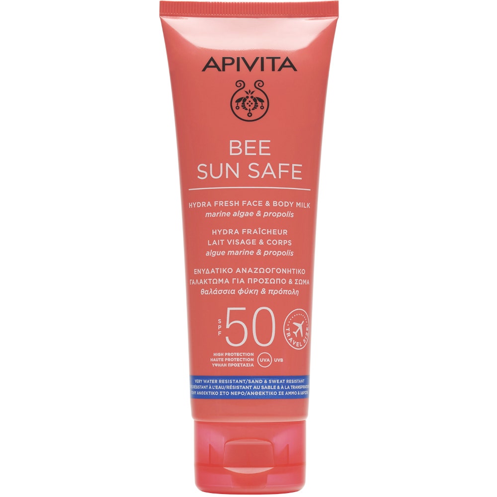 Apivita Bee Sun Safe Hydra Fresh Latte Solare SPF50 Viso Corpo 100ml