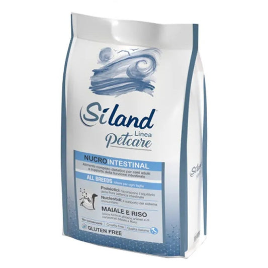 Siland Nucrointestinal Gusto Maiale E Riso Cibo Secco Cani Adulti Sacco 12kg