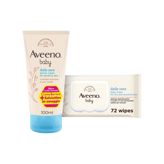 Aveeno Baby Daily Care Crema Barriera 100ml + Salviettine