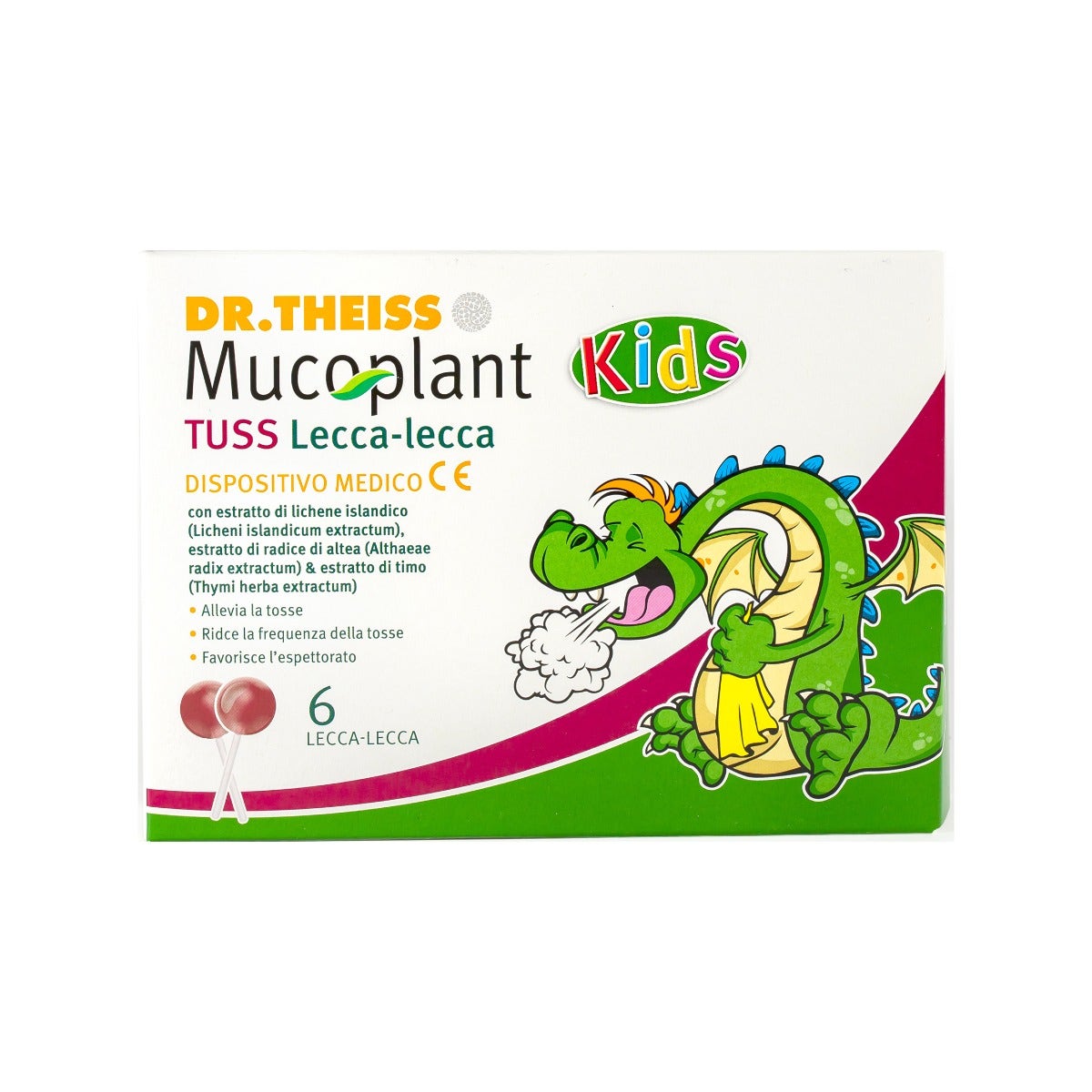 Dr Theiss Mucoplant Tuss Lecca Lecca Bambini 6 Pezzi