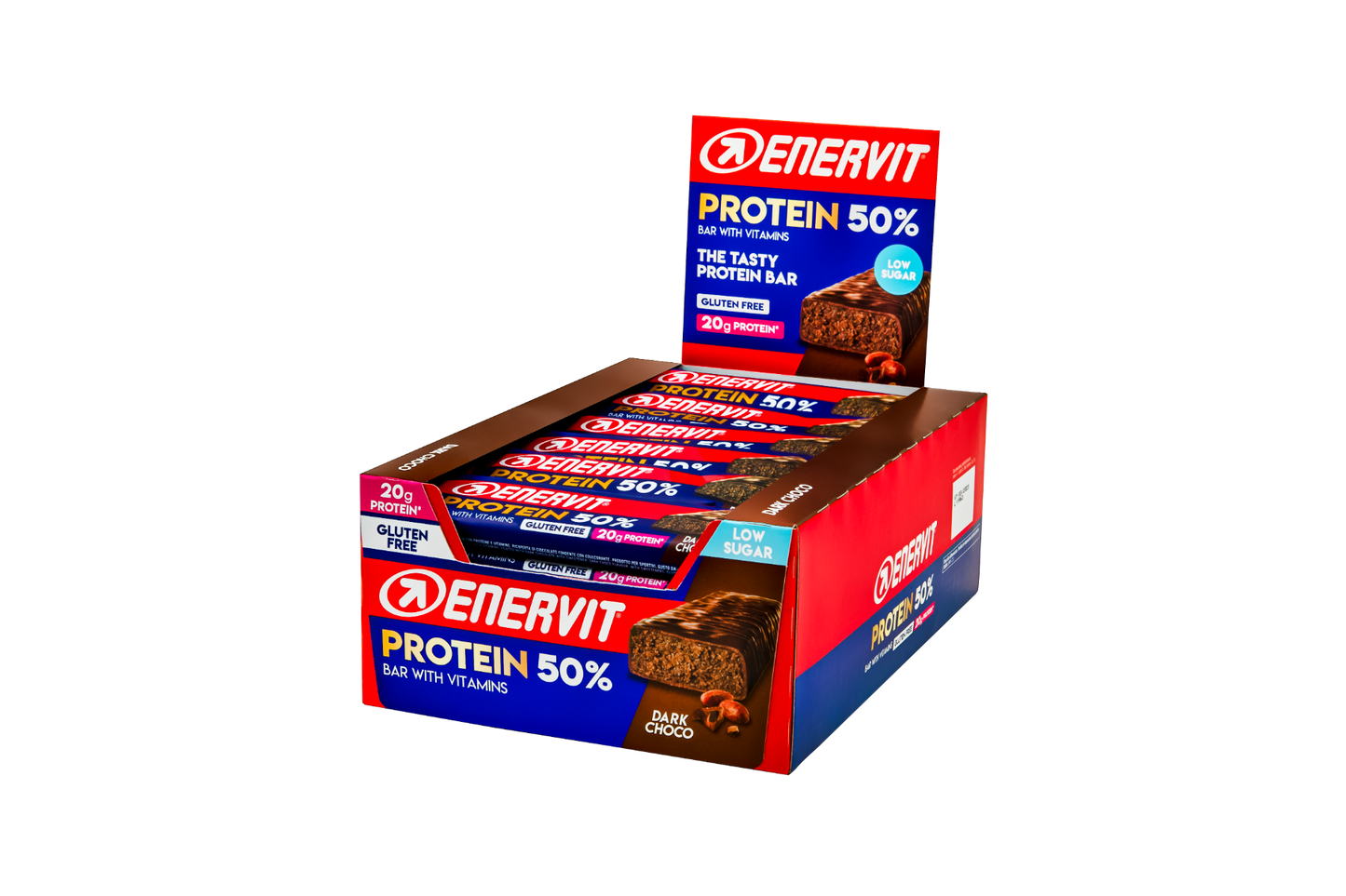 Enervit Protein Bar 50% Dark Choco 30 Barrette Da 40g