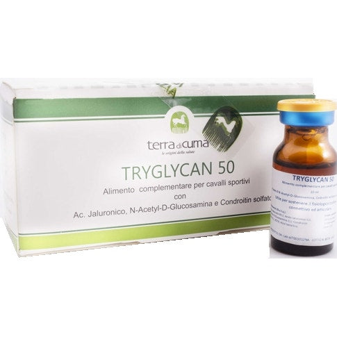 Tryglycan 50 Uso Esterno Alimento Complementare Per Equini Sportivi 6 Flaconcini Da 10ml