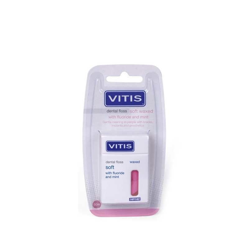 Vitis Filo Interdentale Dental Floss Soft Con Cera Fluoro E Menta