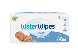 WaterWipes Salviette Umidificate Per Neonati Multipack Da 9 Pezzi