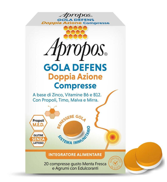 Apropos Gola Defens Doppia Azione 20 Compresse