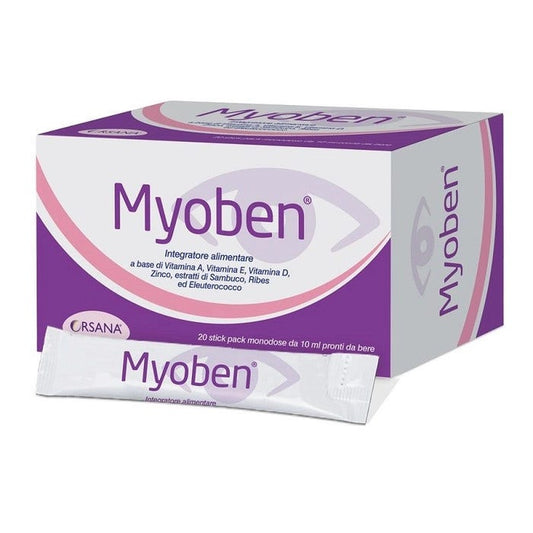 Myoben Per Il Benessere Della Vista 20 Stick Pack