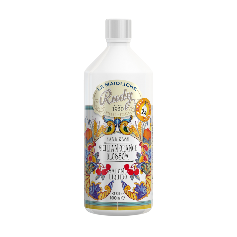 Le Maioliche Ricarica Sapone Liquido Sicilian Orange Blossom 1L