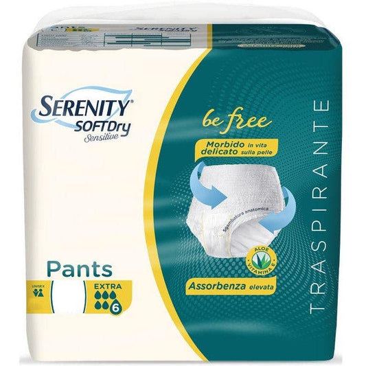 Serenity Soft Dry Sensitive Pants Extra Taglia XL 14 Pezzi