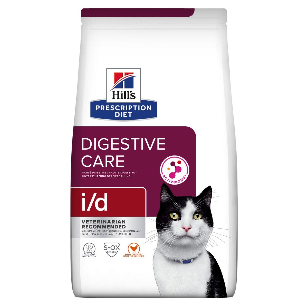 Hill's Prescription Diet I/D Salute Gastrointestinale Crocchette Per Gatti Con Pollo Sacco 1,5 Kg