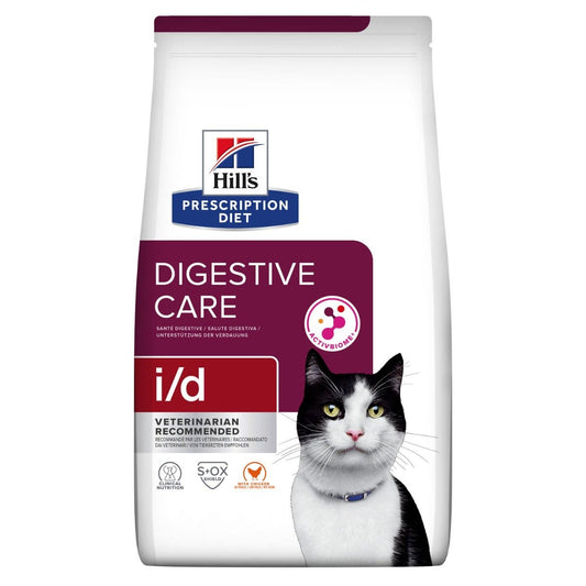 Hill's Prescription Diet I/D Salute Gastrointestinale Crocchette Per Gatti Con Pollo Sacco 1,5 Kg