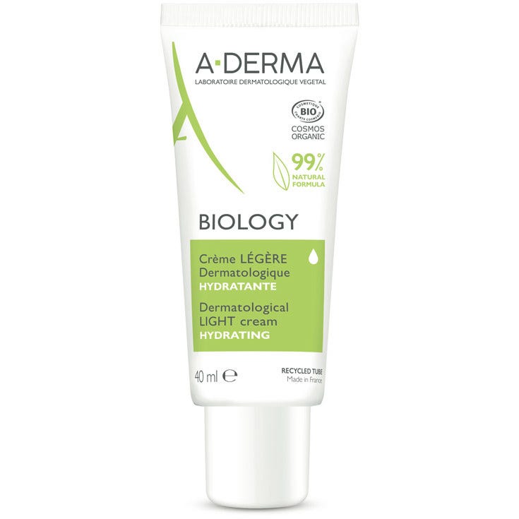 A-Derma Biology Crema Leggera Dermatologica Idratante 40ml