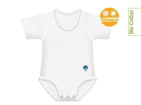 J Bimbi Body 0-36M Bio Cotton 4 Season Bianco