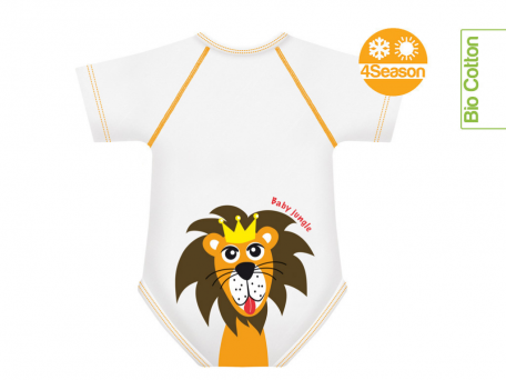 J Bimbi Body 0-36M Bio Cotton 4 Season Baby Jungle Leone