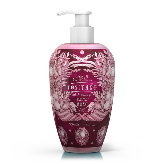 Le Maioliche Positano Rose Bagno E Doccia Schiuma 700ml