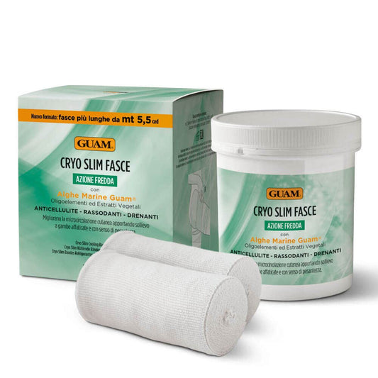 Guam Cryo Slim Fasce Anticellulite Rassodanti Drenanti 2 Pezzi