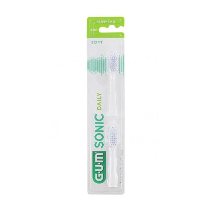 Gum Sonic Daily Soft Set Testine Di Ricambio Per Spazzolino