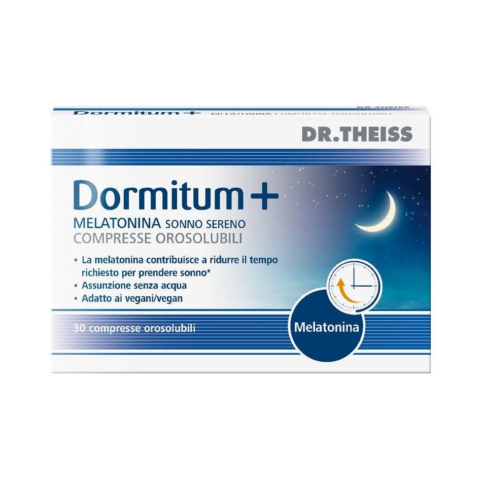 Dr Theiss Dormitum + Melatonina Sonno Sereno 30 Compresse Orosolubili