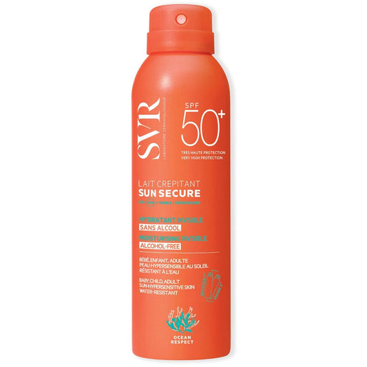 Svr Sun Secure Lait Crépitant Latte Solare Idratante Corpo 200ml SPF50+