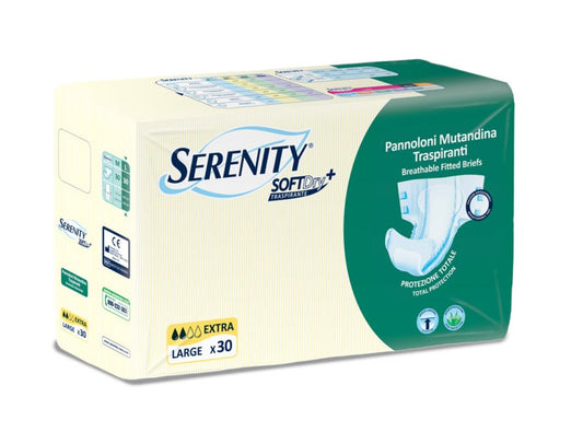 Serenity Soft Dry+ Pannolone Mutandina Taglia L Extra 30 Pezzi