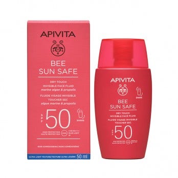 Apivita Bee Sun Safe Dry Touch Fluido Viso Invisibile SPF50 50ml